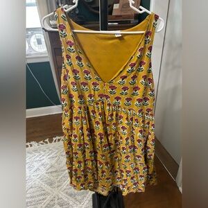 Sincerely Jules Yellow Floral Midi Dress